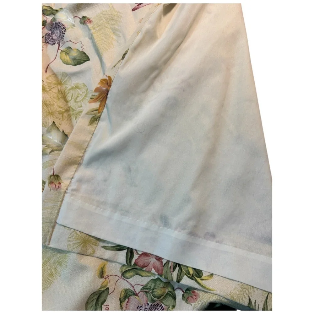 VTG Waverly Tropical 48 x 54 Birds Custom Lined Curtains Pinch‎ Pleat 2 Panels